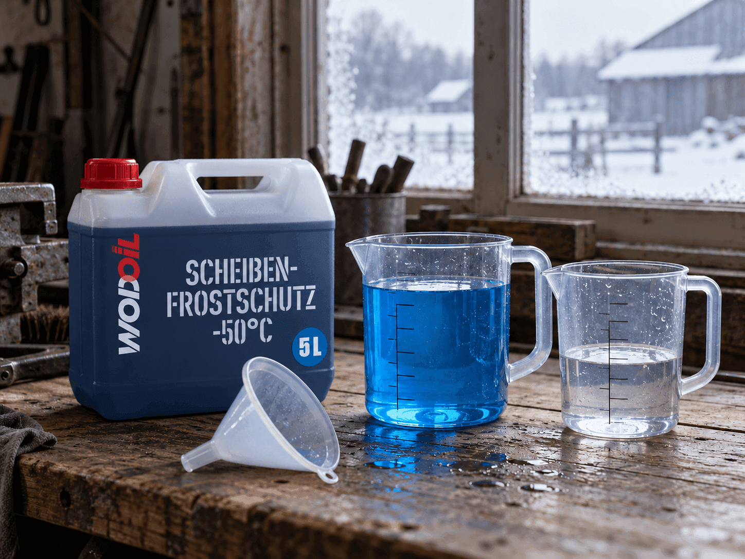 Scheibenfrostschutz Mischverhältnis: wie viel Konzentrat für wie viel Kälte?